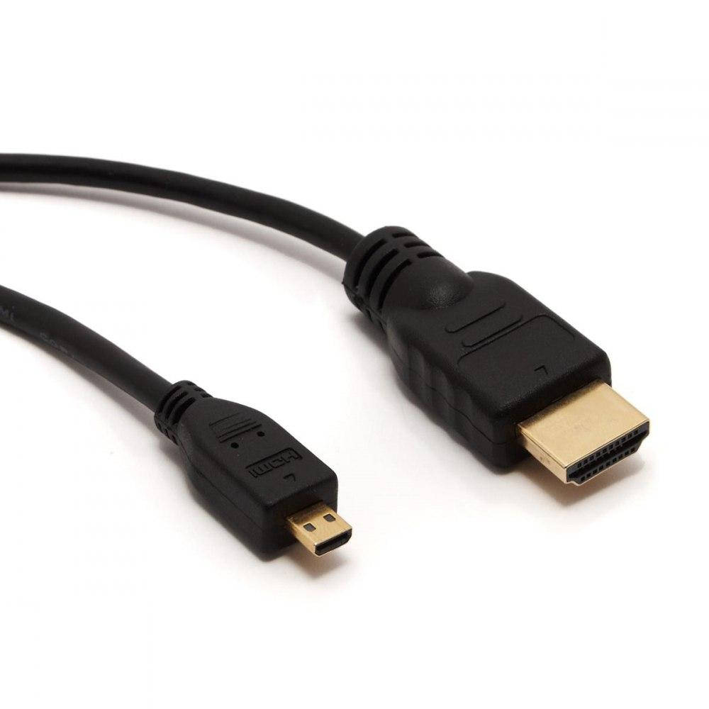 

Кабель HDMI на micro HDMI 1.5м (позолоч. коннект) Черный