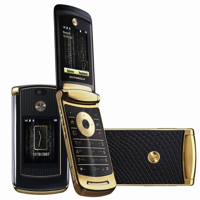 

Раскладушка Motorola RAZR2 V8 Gold мобильный телефон, Золотистый