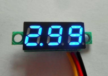 

Мини вольтметр 0.28" постоянного тока 0.01 --- 40.0V синий.