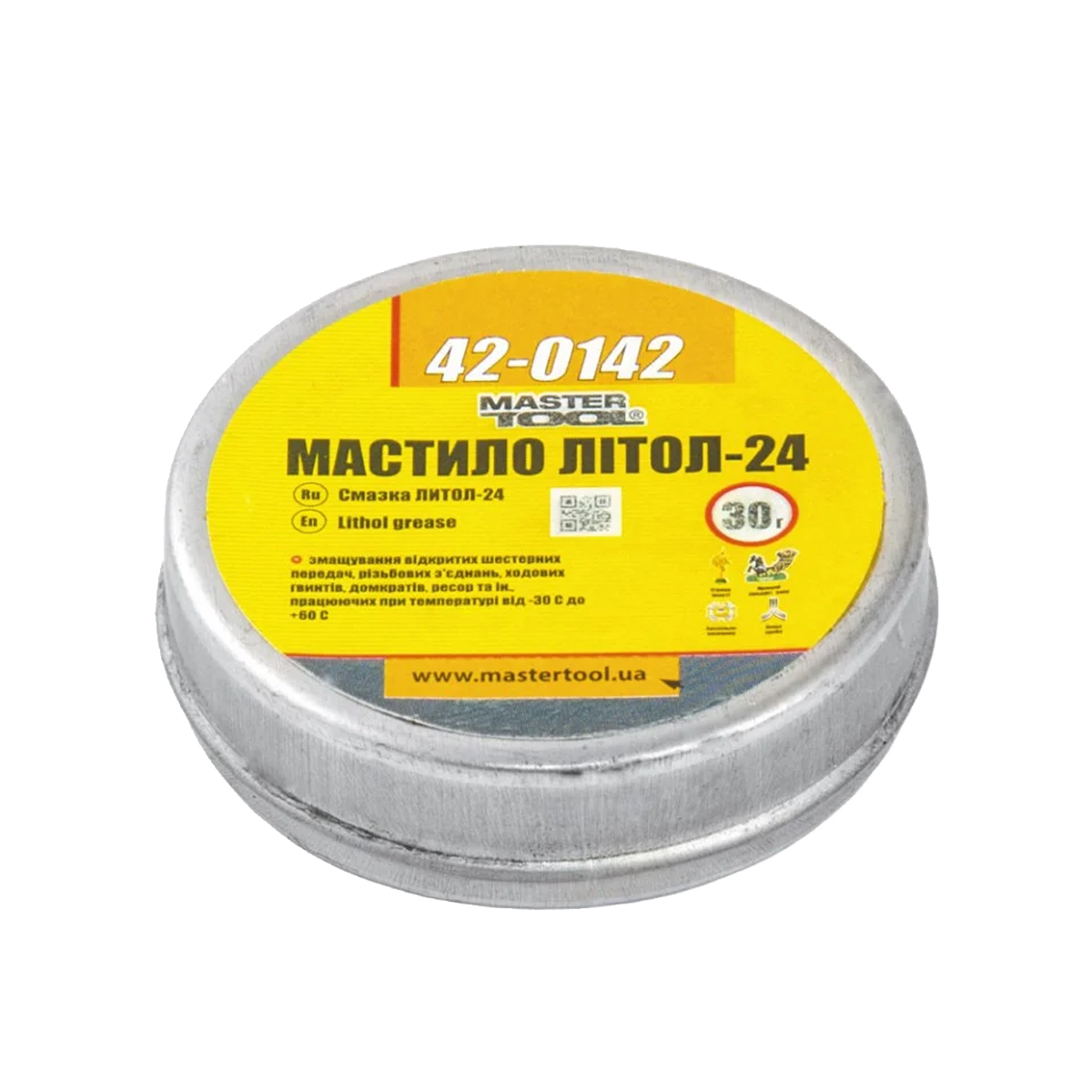 

Смазка литол-24 MASTER TOOL 30 г, жерсть (42-0142)