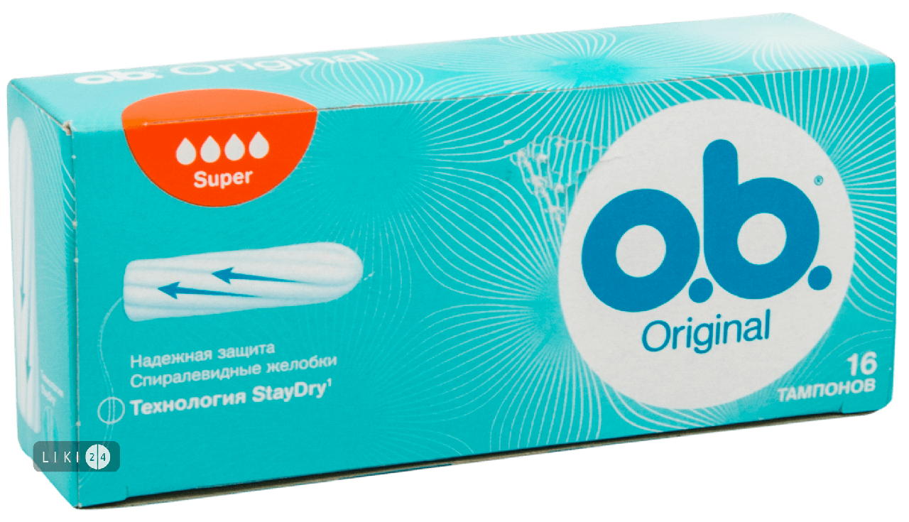 

Тампоны гигиенические o.b. Original Super 16 шт