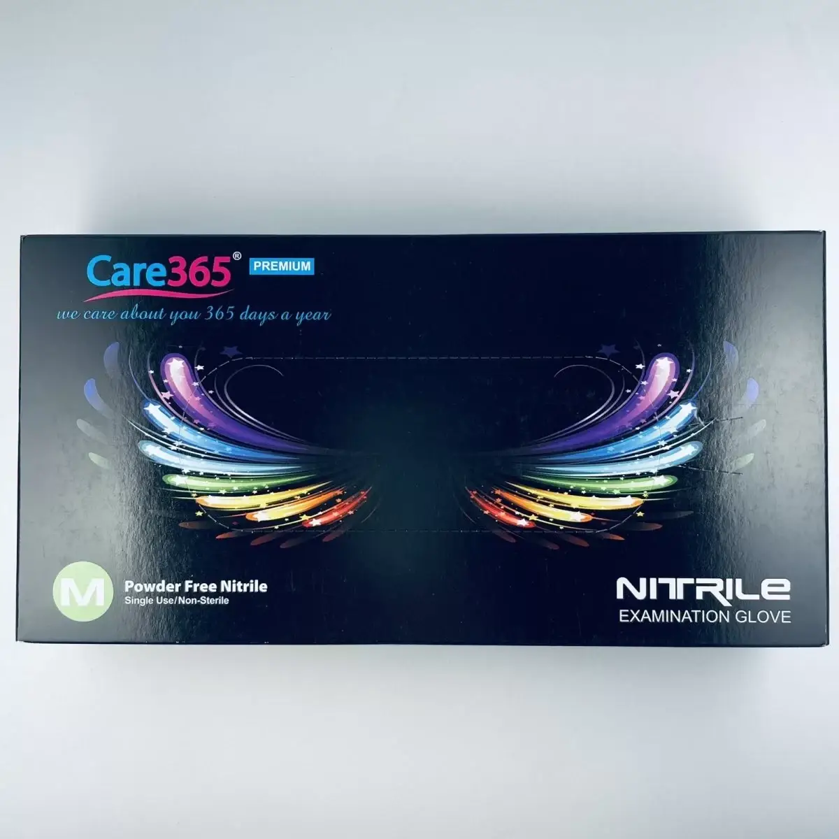 

Рукавица нитрил черная M CARE365 (50 пар в упаковке; 10 уп. в ящике), Черный