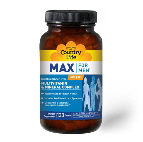 

Витамины и минералы Country Life Max for Men, 120 таблеток