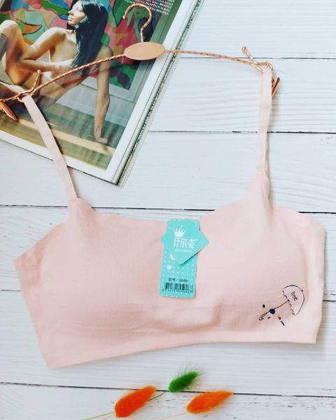 

5046Т Безшовні топи з поролоном чашка А/В різні кольори, Пудровый