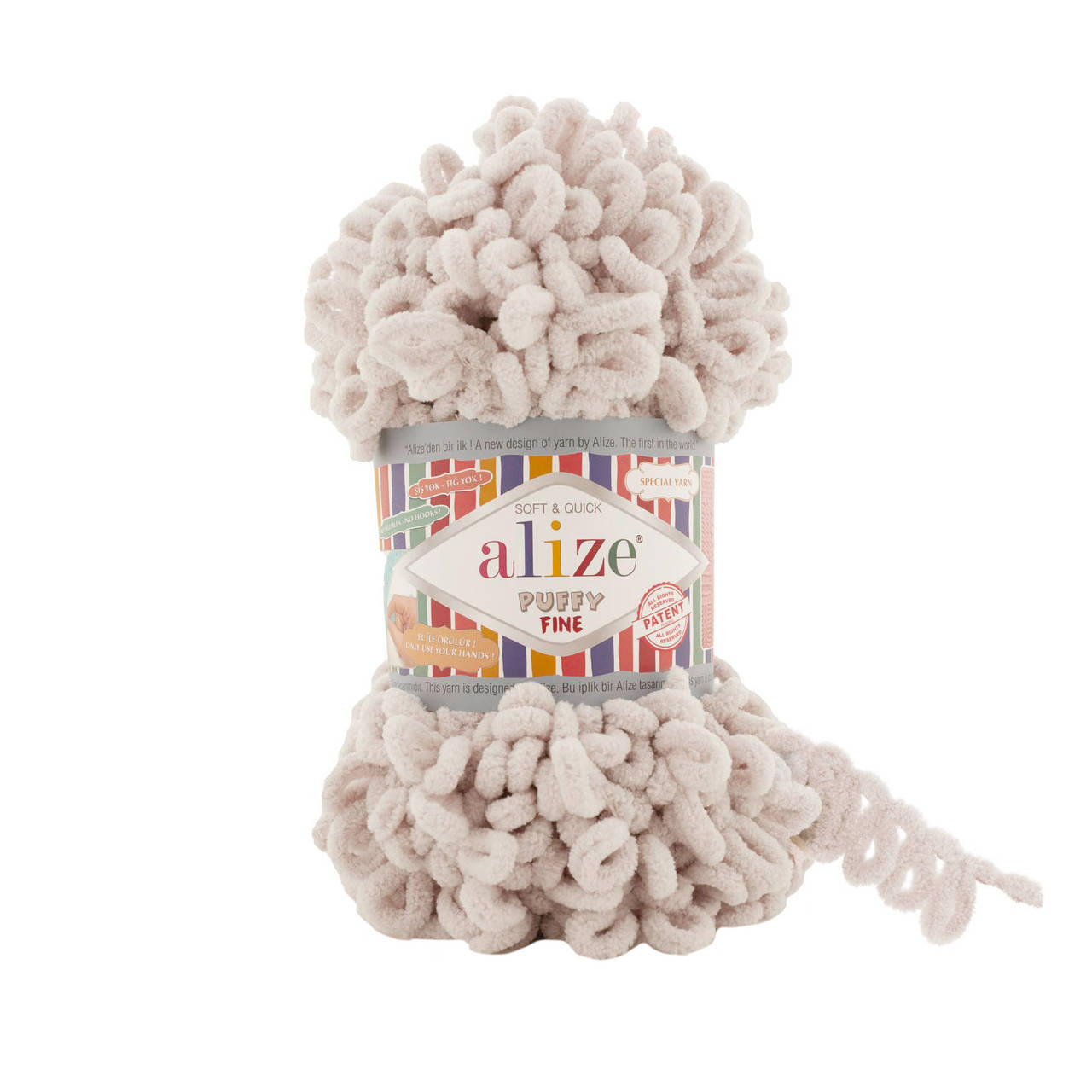 

Alize Puffy Fine , цвет 599 слоновая кость