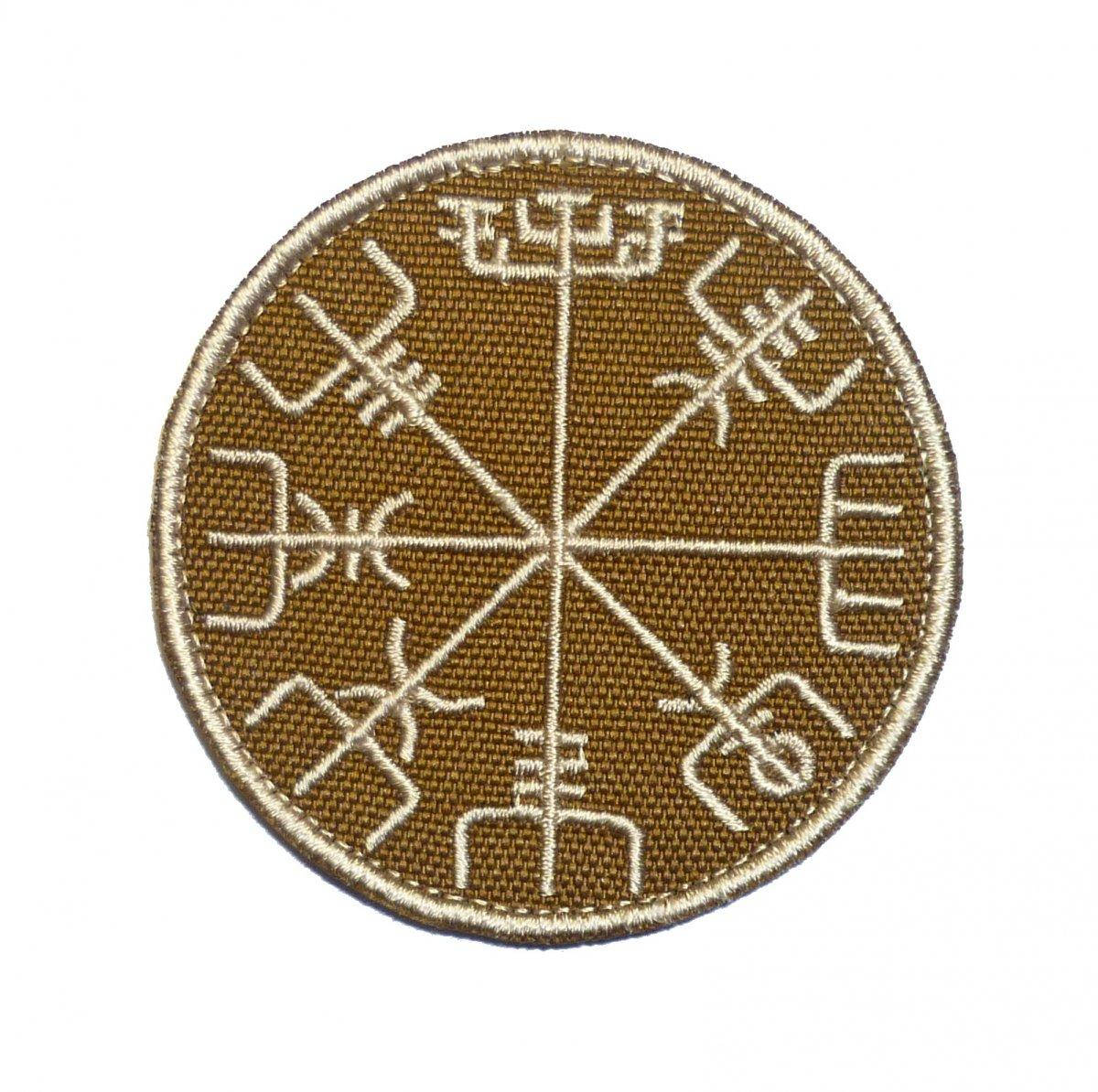 

Патч, нашивка, шеврон "Компас Вікінгів Vegvisir". Койот бежевий