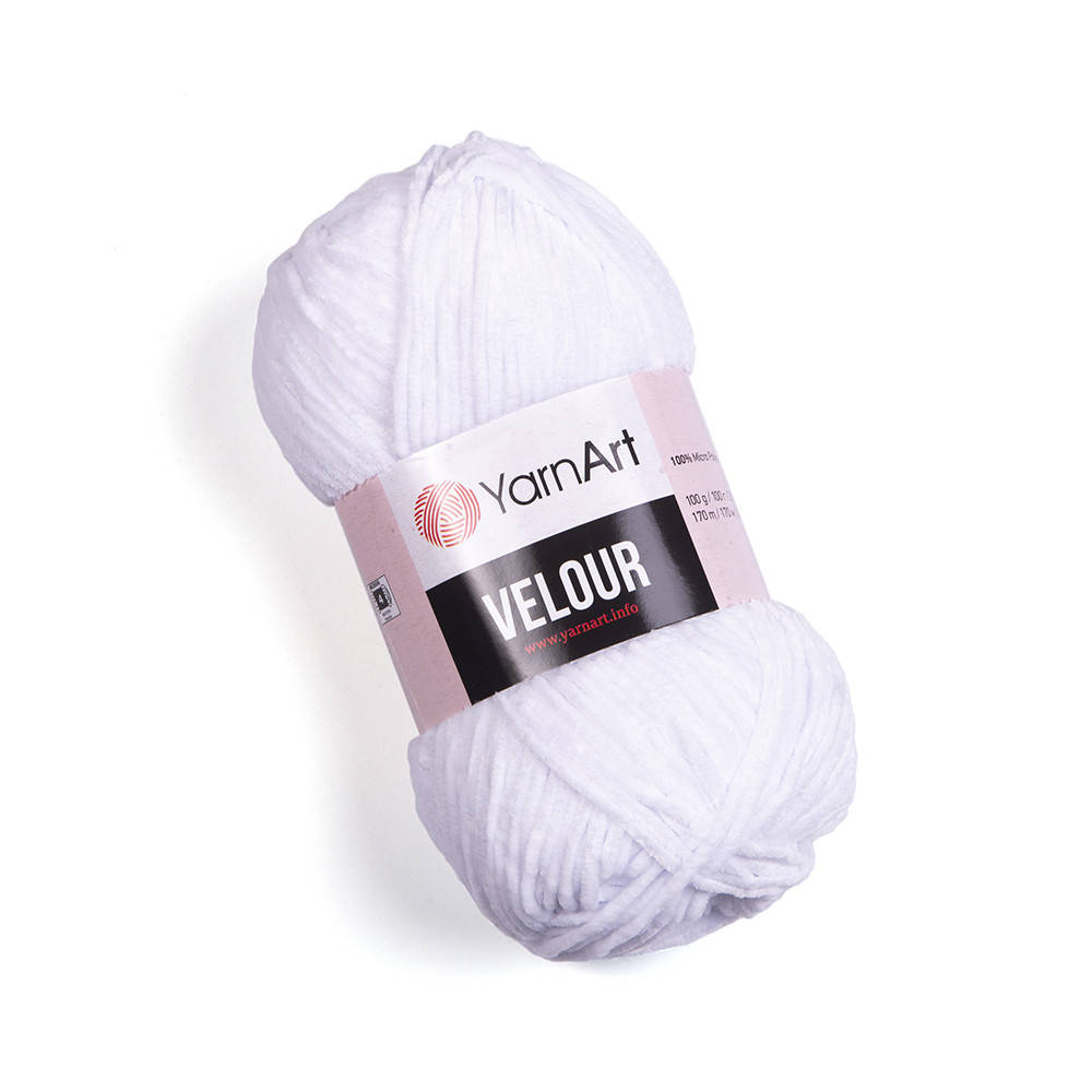 

Yarnart Velour № 840 белый