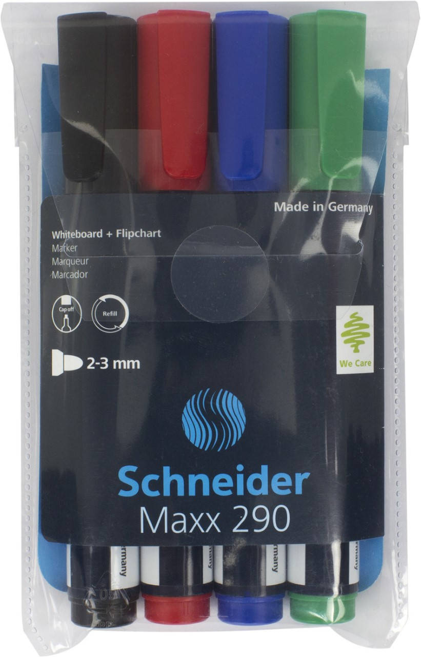 

Набір маркерів "Schneider" 290 №S129094 (4шт) 1-3мм для дошки(30)