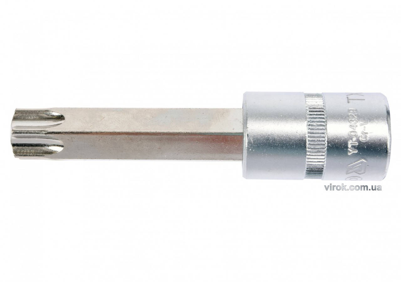 

Головка торцевая с отверточной насадкой TORX YATO 1/2" Т70 х 100 мм YT-04329