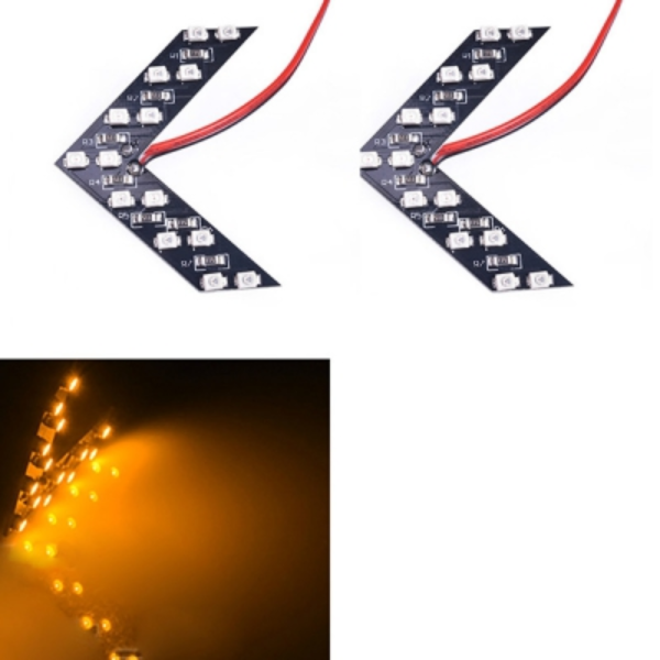 

2шт. Желтые LED указатели поворота зеркала заднего вида