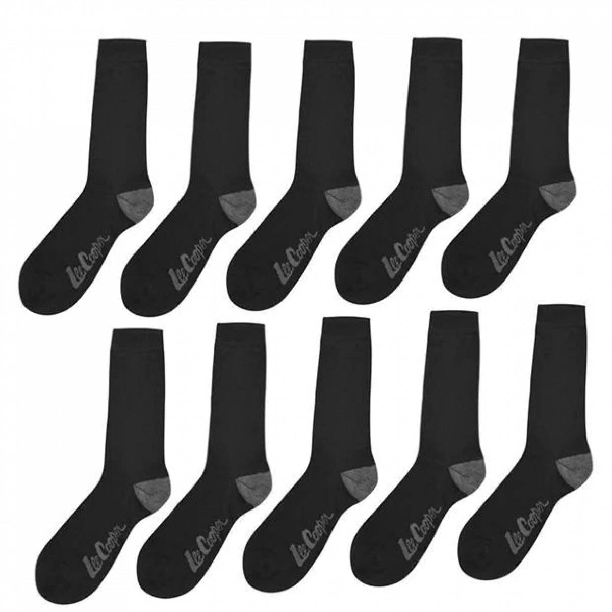 

Носки Lee Cooper 10 Pack Black - Оригинал, Черный