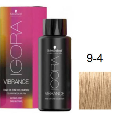 

Краска для волос Schwarzkopf igora Vibrance безаммиачная 9-4 Блондин бежевый экстра 60 мл