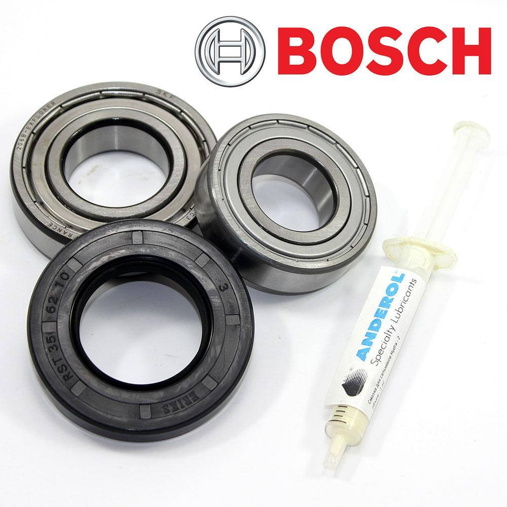 

Комплект подшипников и сальник (6205+6206+35*62*10/12) для стиральной машины Bosch