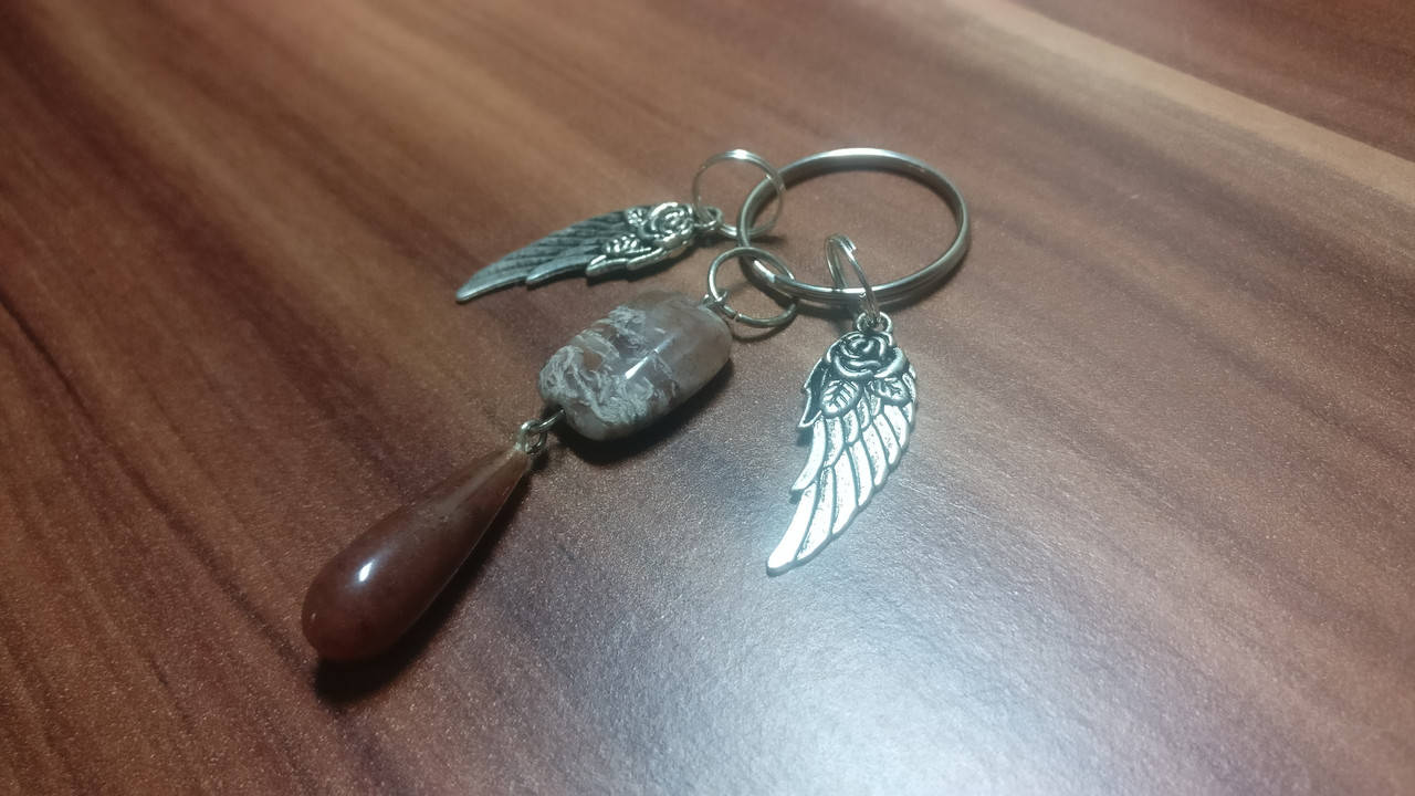 

Брелок для ключей из яшмы, Коричневый