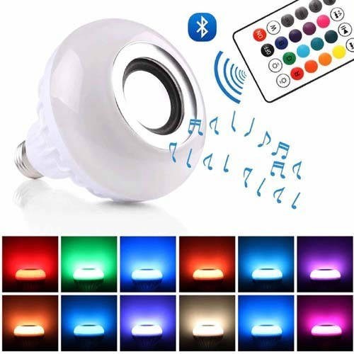 

Bluetooth лампочка с динамиком и пультом ДУ Buble Lamp (лампа колонка RD-5005) Управление с телефона