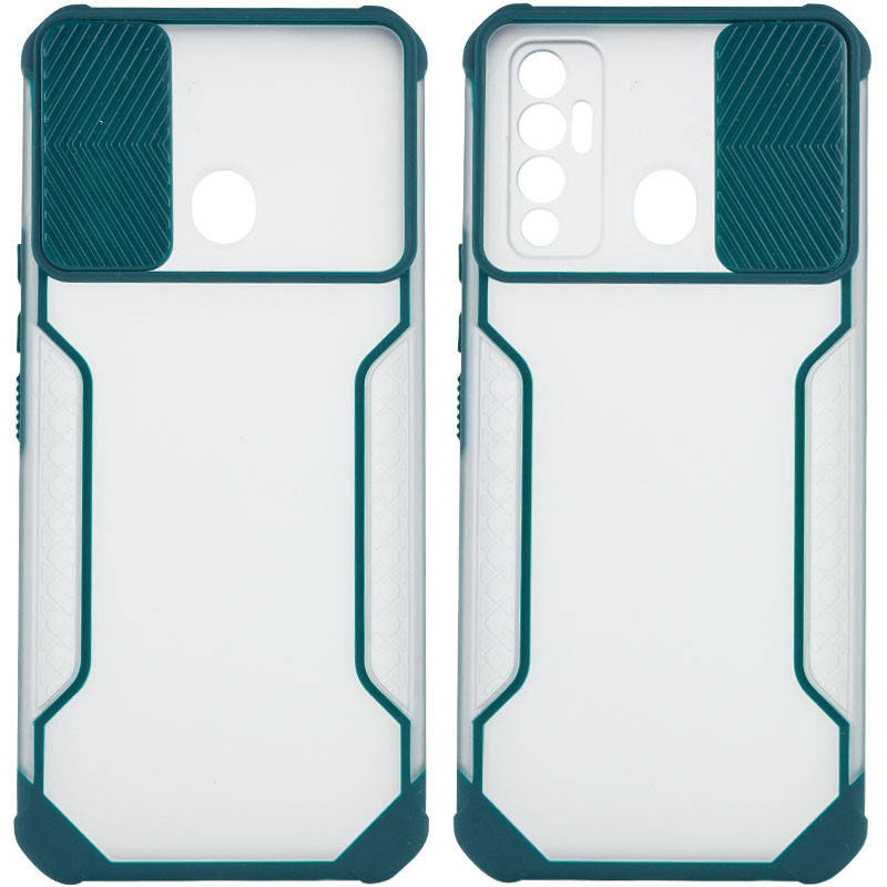 

Чехол Camshield matte Ease TPU со шторкой для TECNO Spark 7P, Зелёный