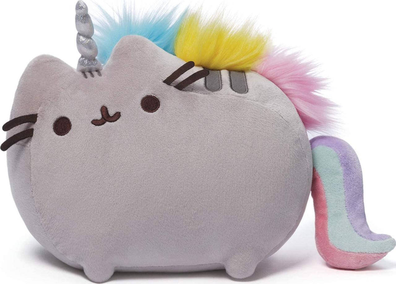 

Детская плюшевая игрушка кот Pusheen Unicorn, Серый