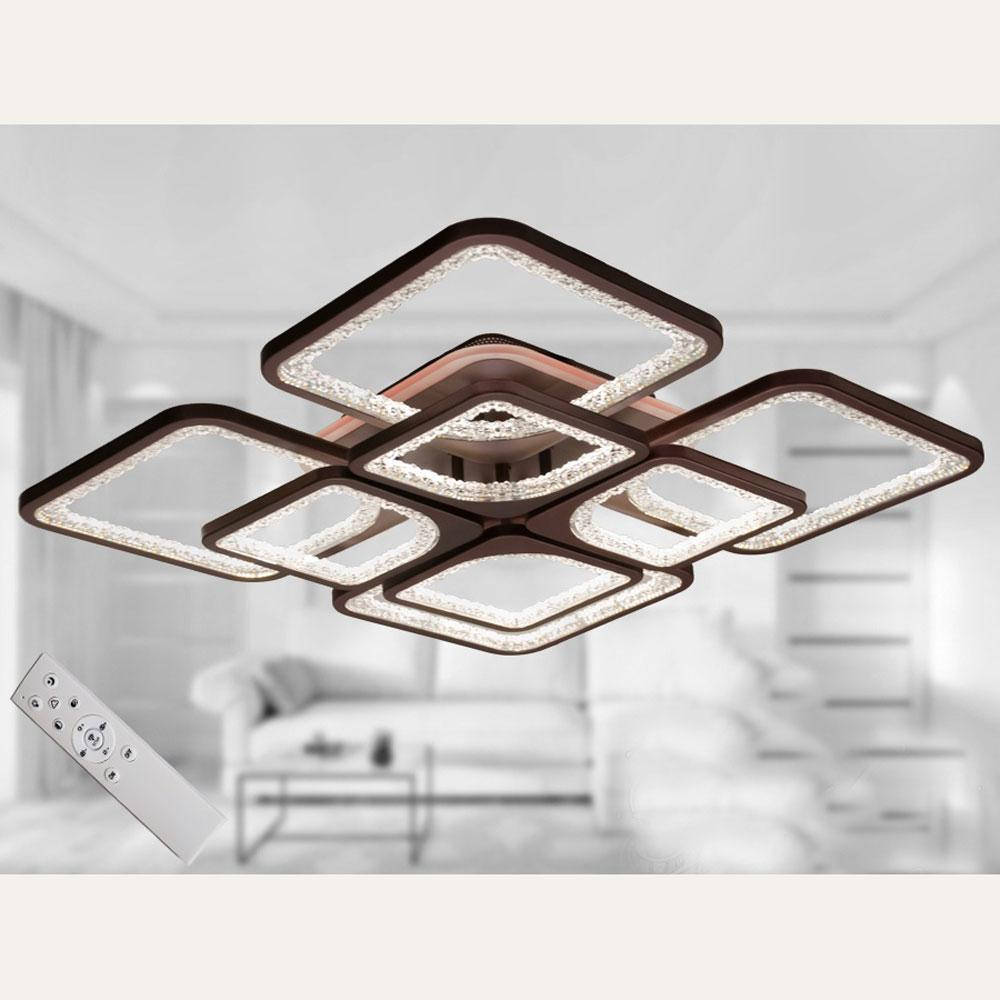 

Потолочная светодиодная люстра с пультом и подсветкой цвет белый 160W Диаша&MX2559/4+4WH LED 3color dimmer