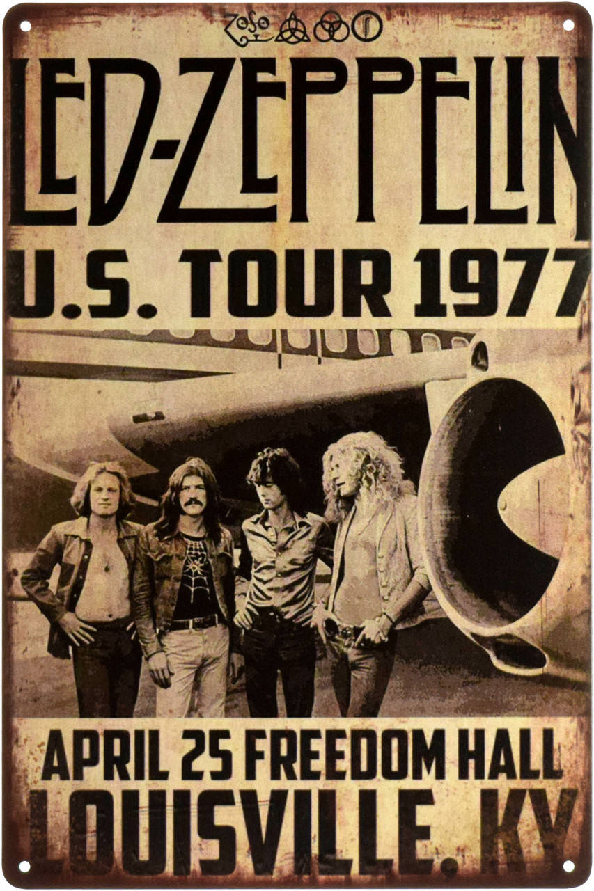 

Металлическая табличка "Led Zeppelin (U.S. Tour 1977)" (ms-003013)