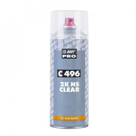 

Аэрозольный лак 496 HS Clear 400 мл BODY 5200000000, Бесцветный