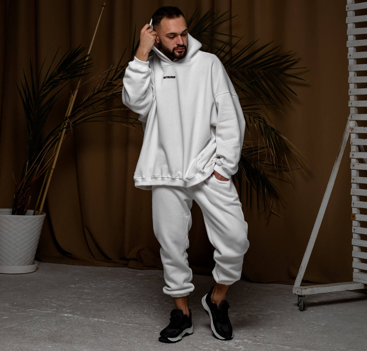 

Костюм мужской на флисе XXL-XXXL Белый баул