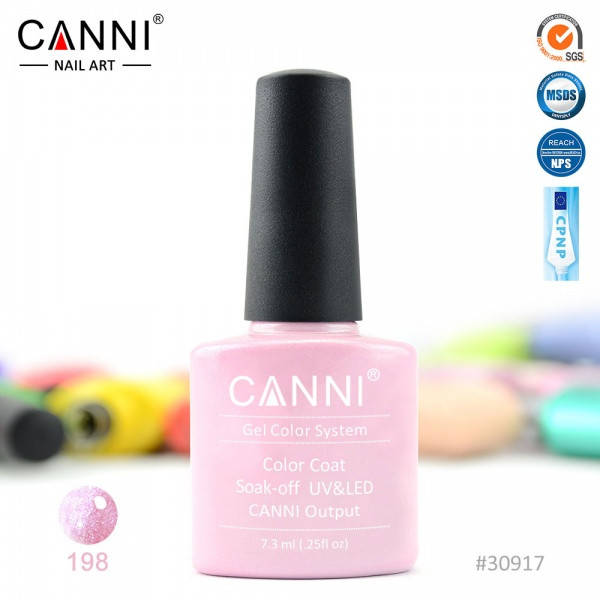 

Гель-лак CANNI № 198 (нежно розовый перламутр)