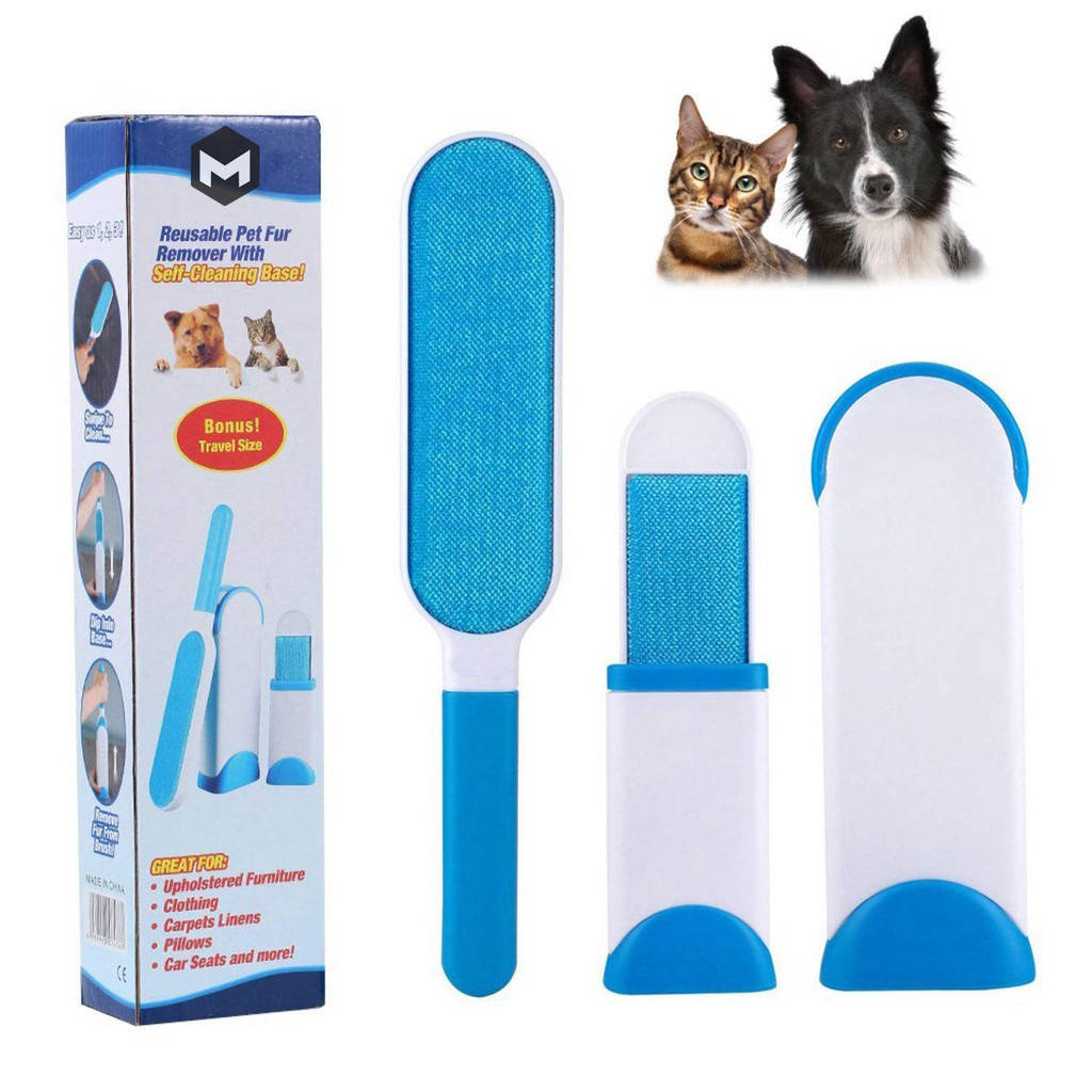 

Щетка для удаления шерсти Reusable Pet Fur Remover With Self Cleaning Base