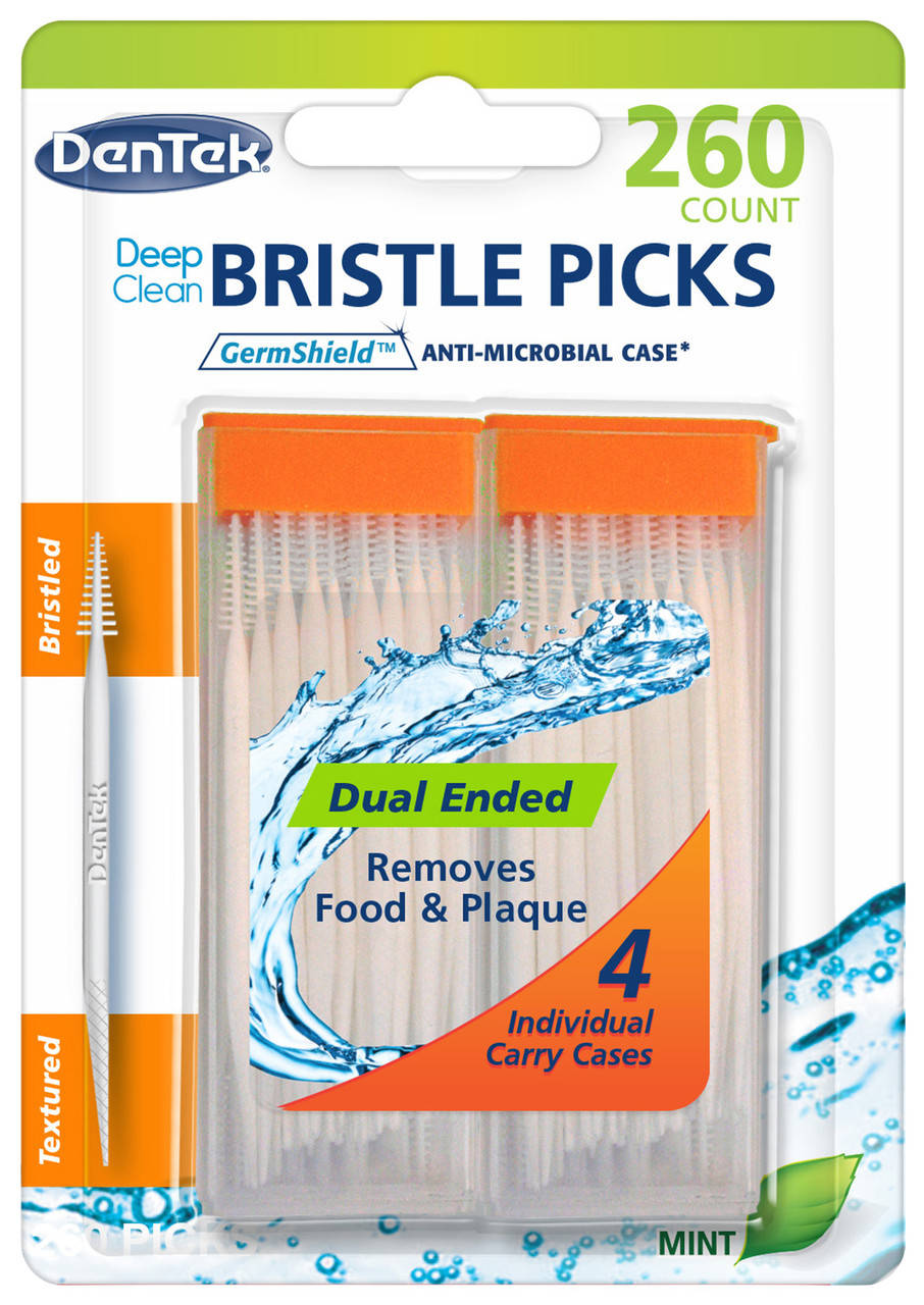 

Зубочистки DenTek глубокое очищение , 260 шт. + 4 футляра