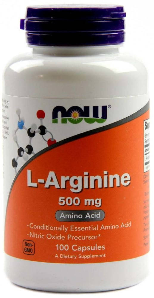 

Аргинин Now Foods - L-Arginine 500 мг (100 капсул)