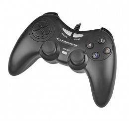

Проводной геймпад Esperanza Fighter PC Black (EGG105K), Черный