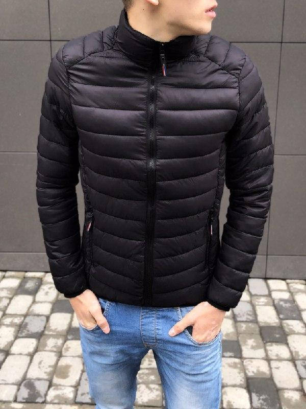 

Мужская Трендовая Весенняя Куртка,черная