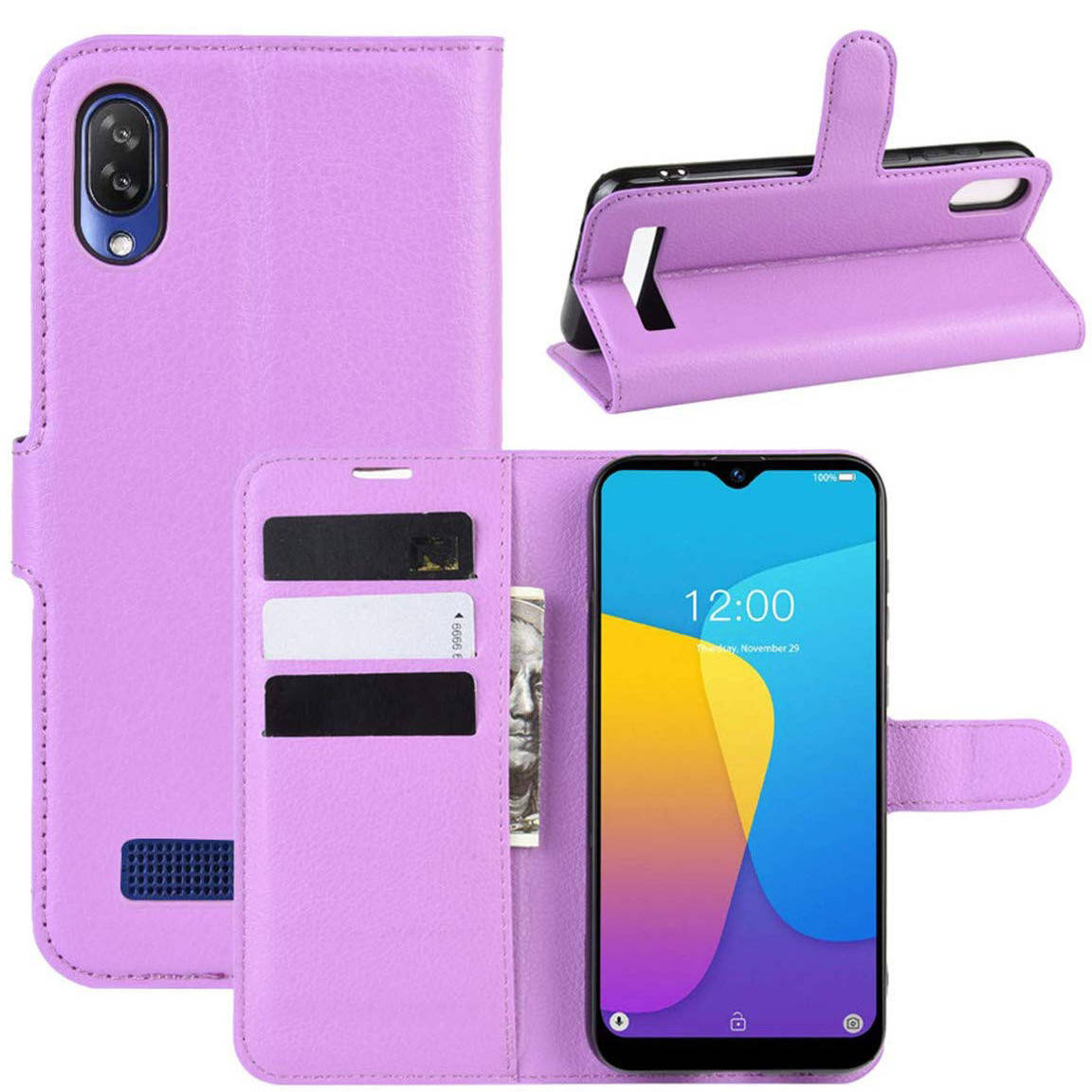 

Чехол-книжка Litchie Wallet для Doogee Y8C Violet, Фиолетовый