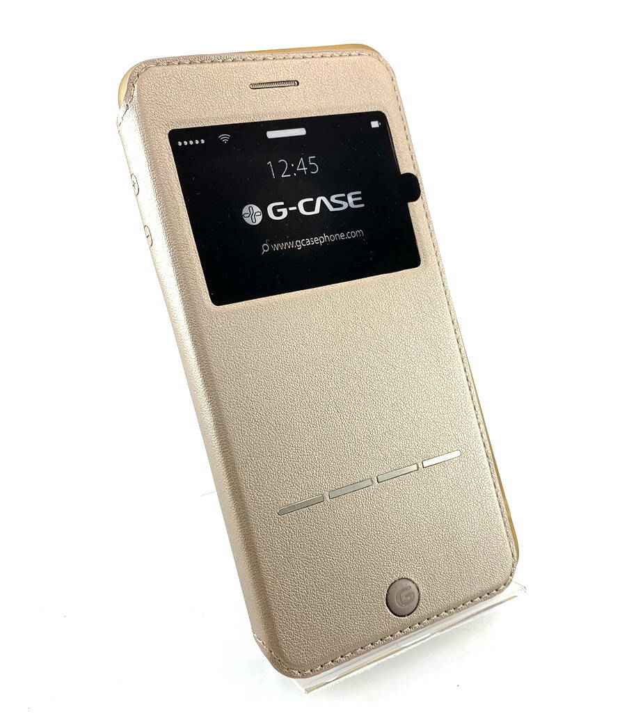 

Чехол для iPhone 6 Plus, 6s Plus книжка G-Case боковоый с подставкой противоударный золотой, Золотистый