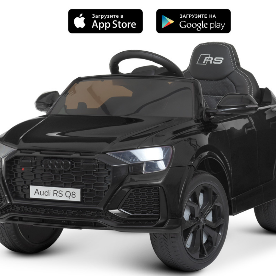 

Легковой электромобиль детский с пультом управления Bambi Audi Детская электромашина Бамби Ауди Черный
