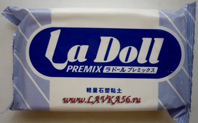 

La Doll, вес 400 грамм, самоотвердевающая полимерная глина для лепки кукол, Белый