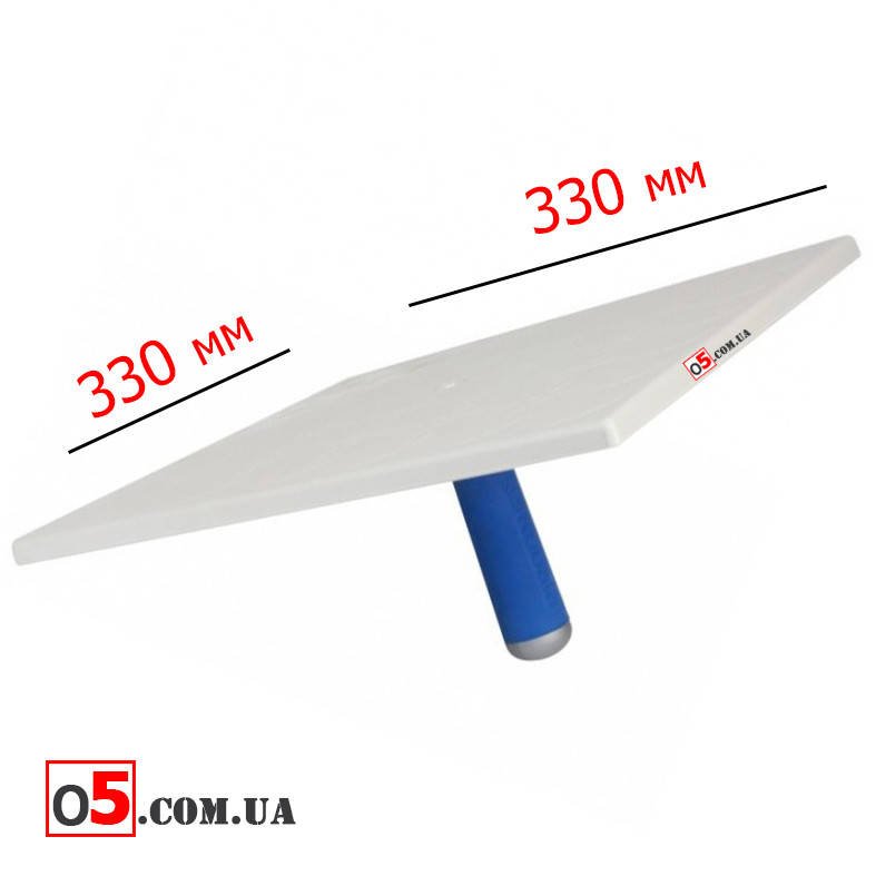 

Сокол штукатурный Kubala с прорезиненной ручкой 330 мм х 330 мм