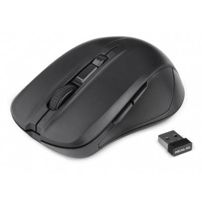 

Мышка REAL-EL RM-307 Wireless Black, Черный