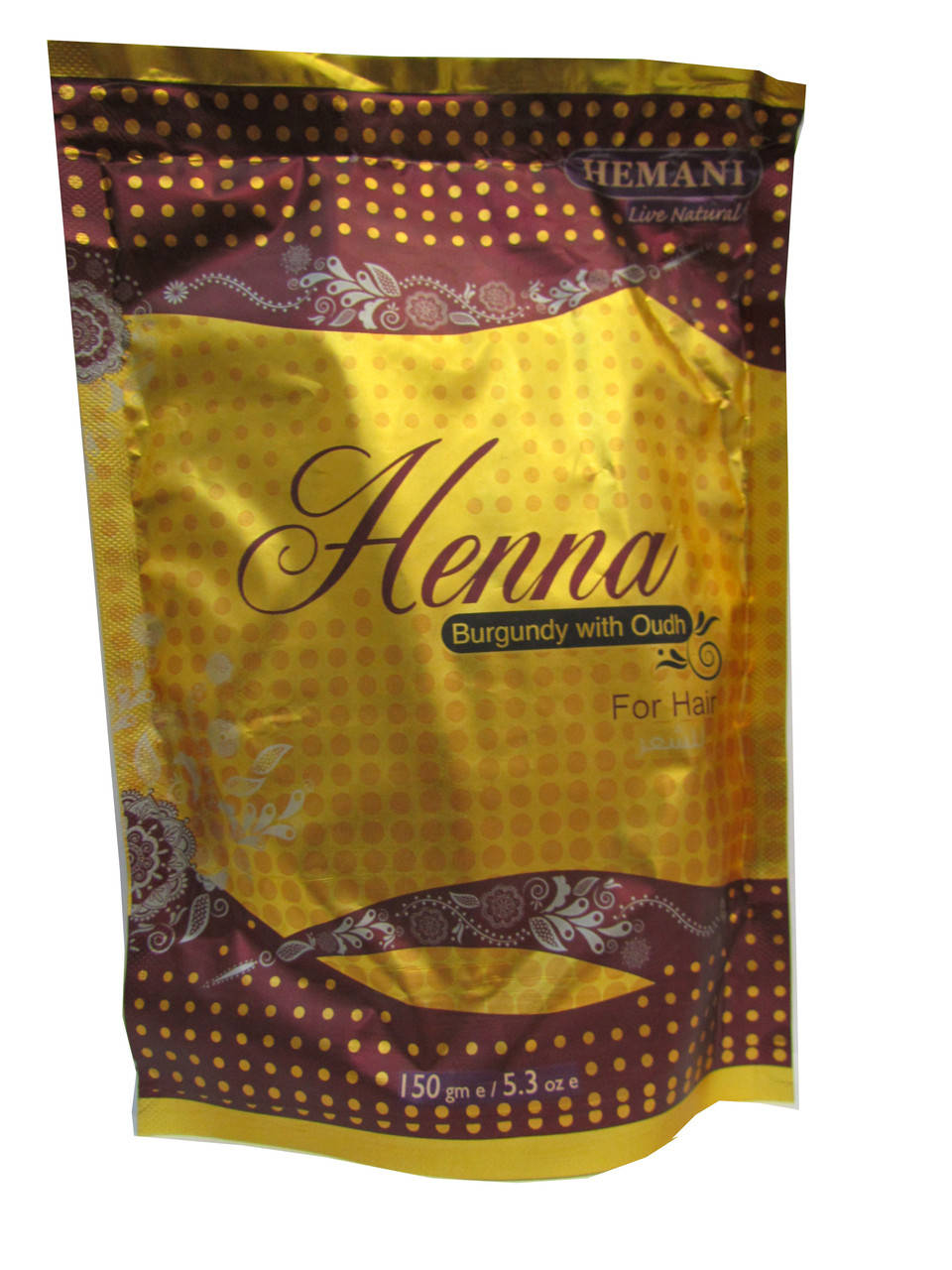 

Хна для волос натуральная коричневая Hemani Brown with Rose 150 грамм