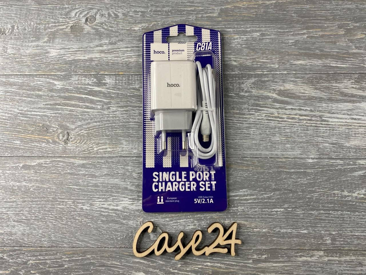 

СЗУ Hoco C81A с кабелем Lightning (1USB, 2.1А) 1м, Разные цвета