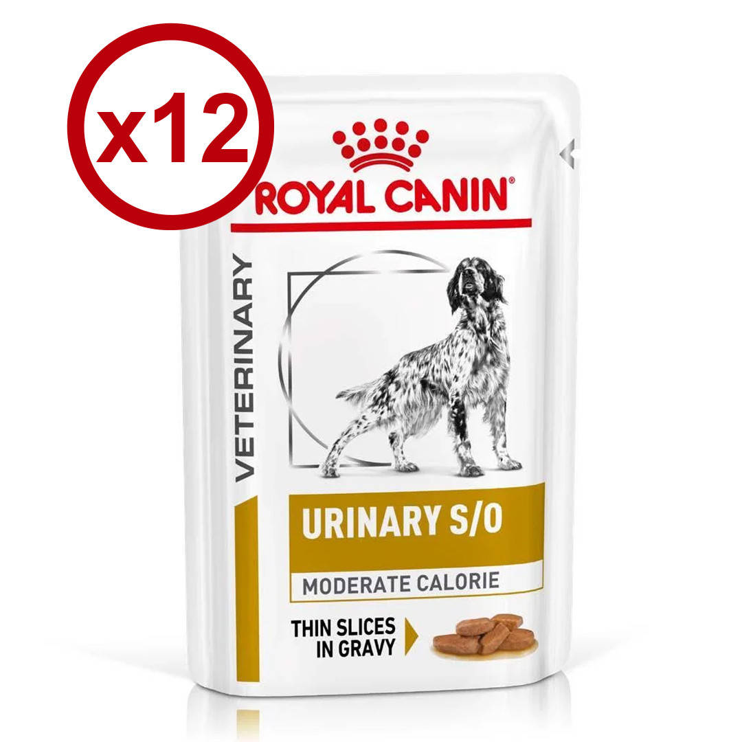 

Royal Canin Urinary S/O Moderate Calorie ( кусочки в соусе) 100г* 12 шт для собак