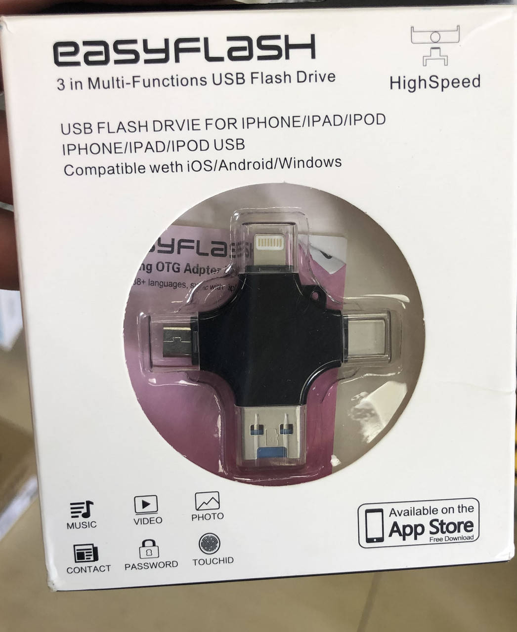 

OTG Cardreader Lightning Micro Type-C to MicroSD