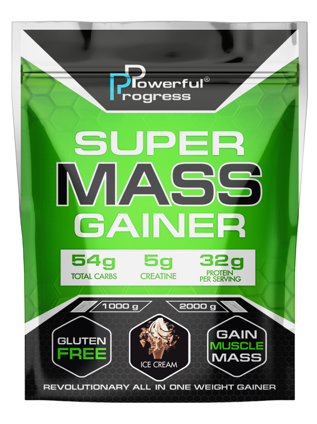 

Гейнер Super Mass Geiner, Powerful Progress, ассортимент вкусов, 2000 г