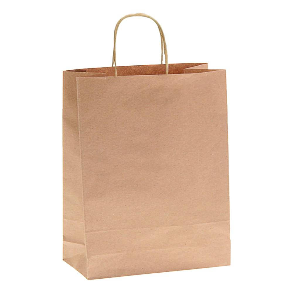 

Пакет бумажный СвітПаперу 250х150х350 мм коричневый с ручками (50 шт/уп)