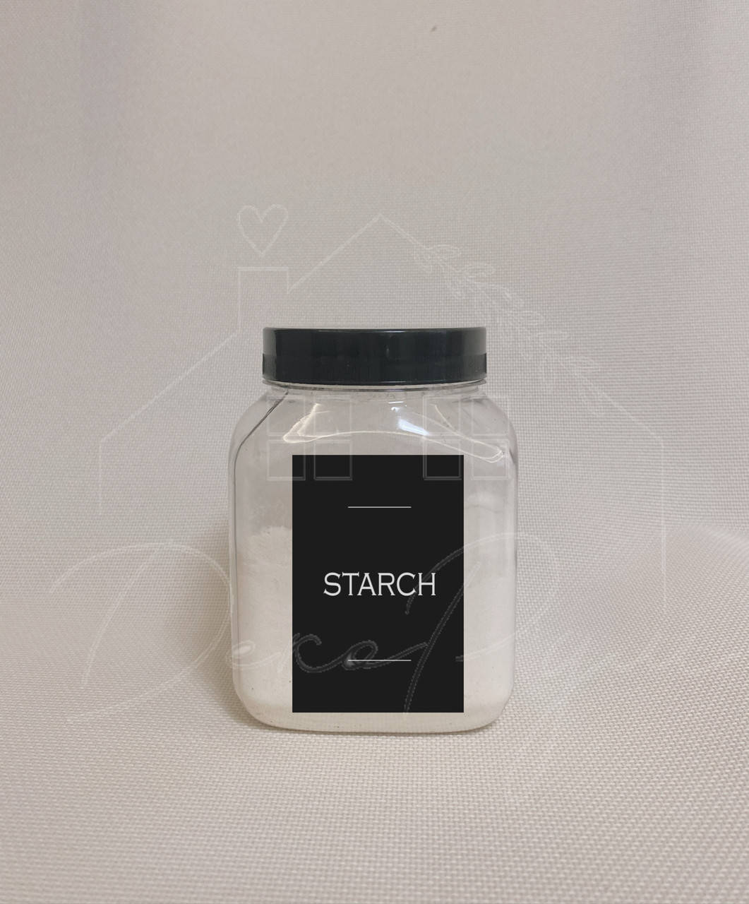 

Емкость пластиковая 500мл " starch" черный цвет