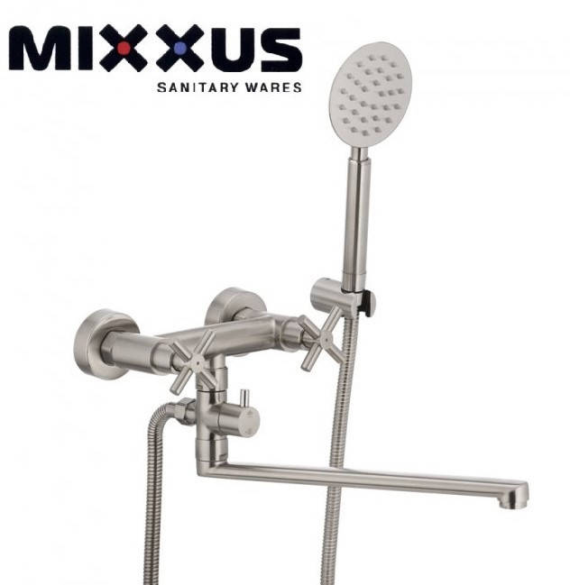 

Смеситель для ванны из нержавейки Mixxus Dve 006 euro