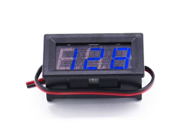

Цифровой вольтметр DC 5-120V (Красный) 2P синий