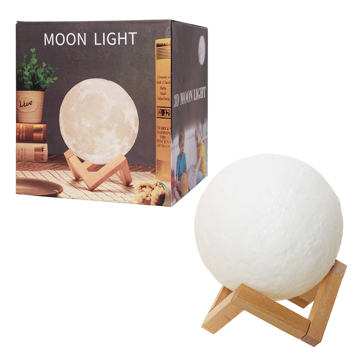 

Ночник Луна 3D Moon Light 15 см