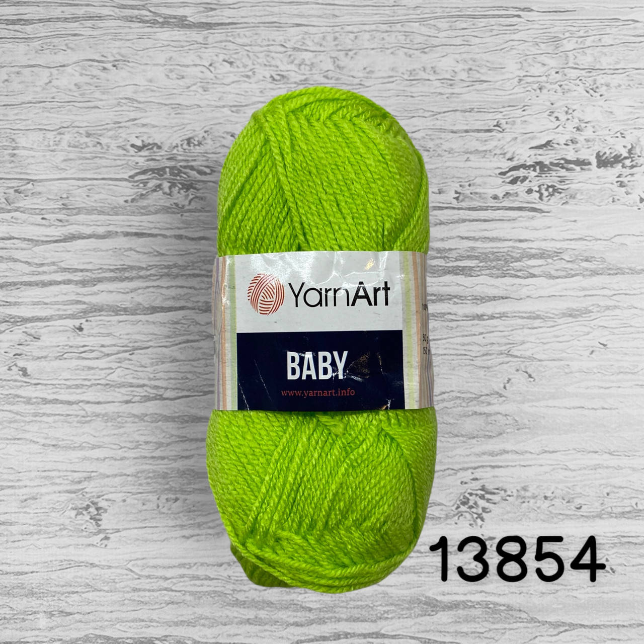 

Акрилова пряжа YarnArt Baby / ЯрнАрт бебі 13854, салат