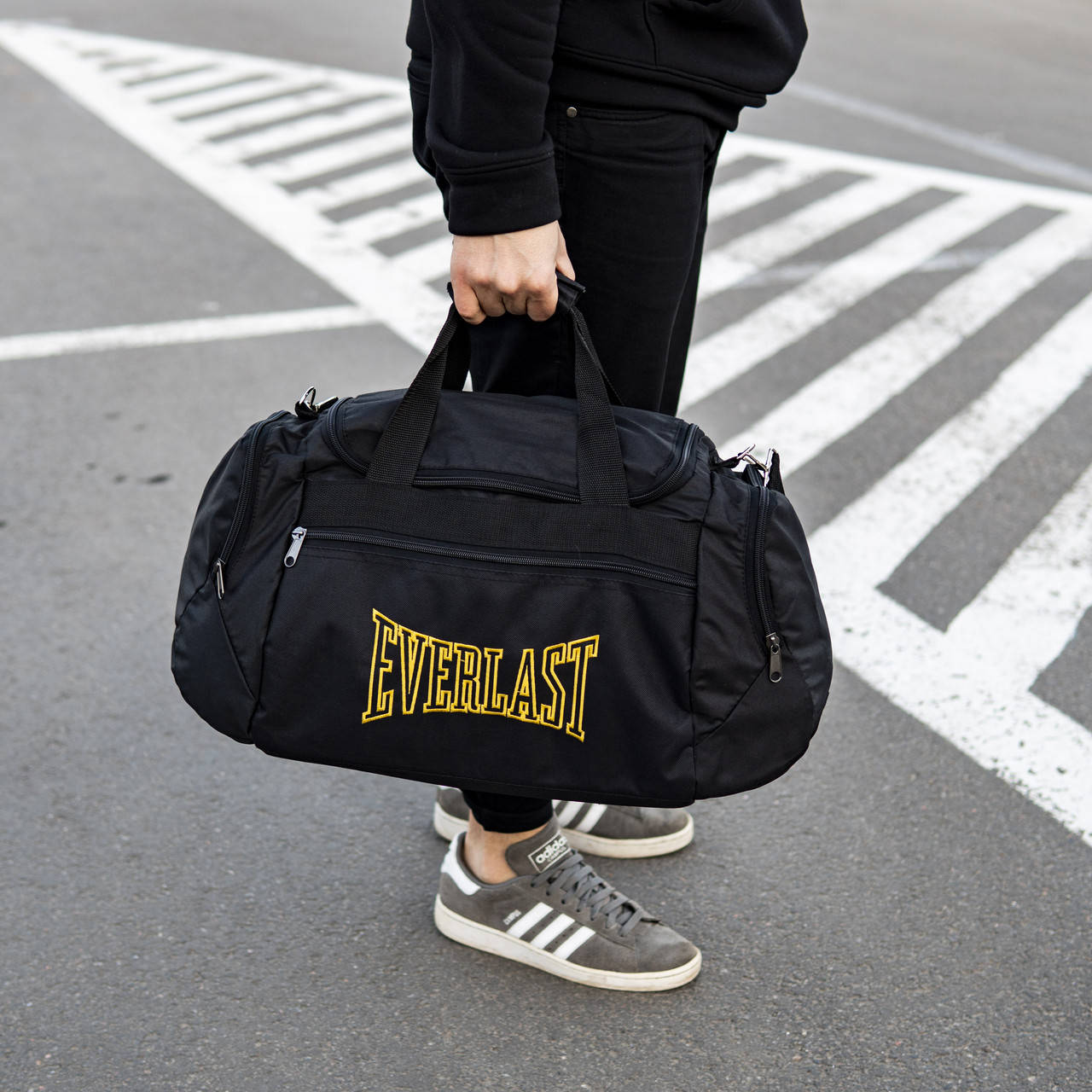 

Спортивная мужская сумка Everlast yellow, Черный