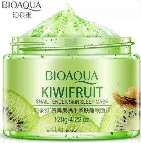 

Ночная витаминная маска на основе киви и улиточного муцина BIOAQUA 120г